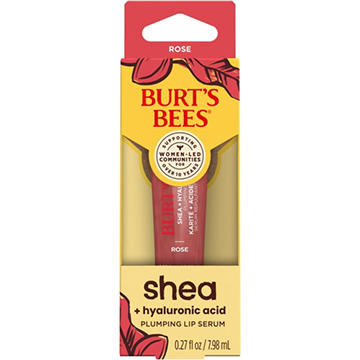 Burt's Bees Shea + Hyaluronic Acid Plumping Lip Serum - Rose