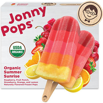 JonnyPops Organic Summer Sunrise Frozen Pops
