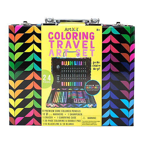 Colour TherapyAssorted Design Travel Colouring Set