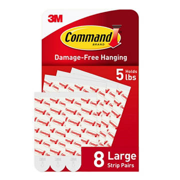 Command Large Refill Strips - White