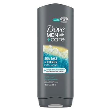 Dove Care Exfoliating  Body Wash - Sea Salt & Citrus