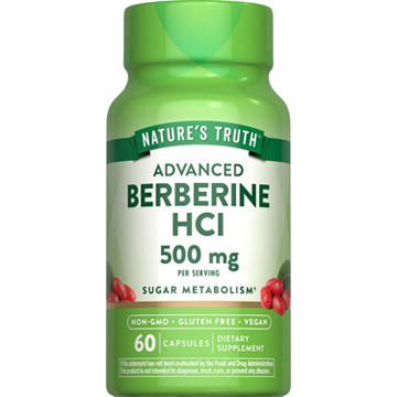 Nature's Truth Advanced Berberine HCI 500mg Capsules