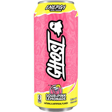 Ghost Zero Sugar Sour Pink Lemonade Energy Drink