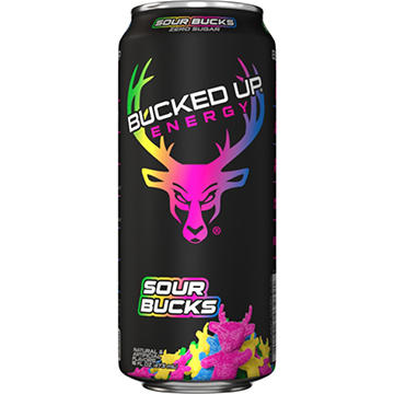 Bucked Up Zero Sugar Energy Drink - Sour Bucks 