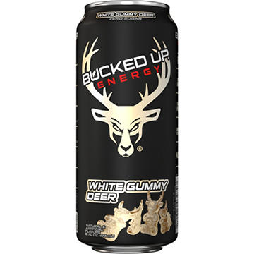 Bucked Up Zero Sugar Energy Drink - White Gummy Deer