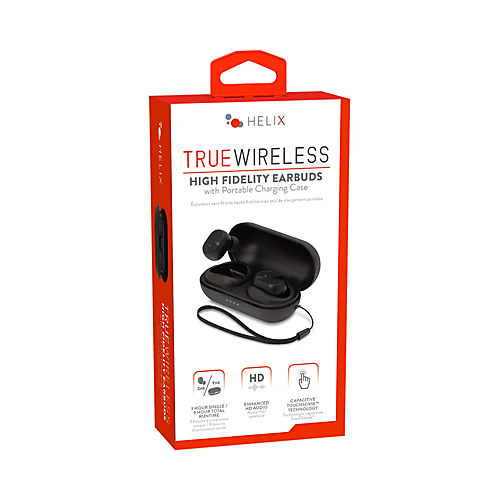 Helix True Wireless High Fidelity Earbuds Black Shop Headphones at H E B