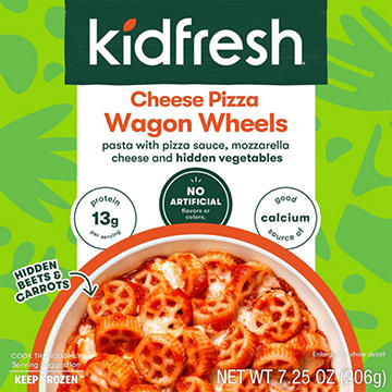 Kidfresh Cheese Pizza Wagon Wheels Pasta Frozen Meal