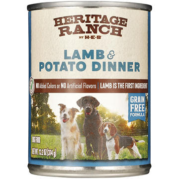Heritage Ranch by H-E-B Grain-Free Wet Dog Food - Lamb & Potato