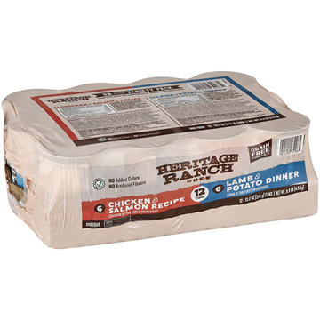 Heritage Ranch by H-E-B Variety Pack Wet Dog Food - Lamb & Chicken