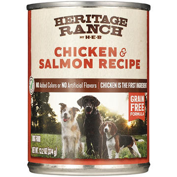 Heritage Ranch by H-E-B Grain-Free Wet Dog Food - Chicken & Salmon