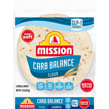 Mission Carb Balance Flour Tortillas, Burrito Size