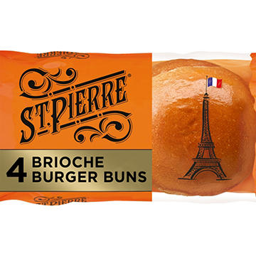 St Pierre Brioche Burger Buns