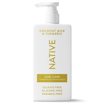 Native Curl Care 2in1 Shampoo & Conditioner - Coconut Milk & Turmeric