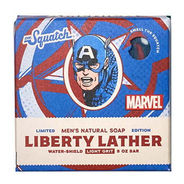 Dr. Squatch Captain America Liberty Lather Men's Natural Soap