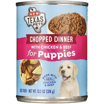 H-E-B Texas Pets Chopped Chicken & Beef Wet Puppy Food