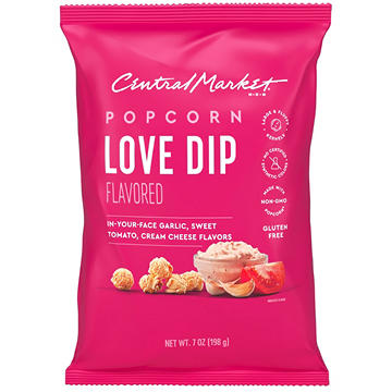 Central Market Love Dip Popped Popcorn