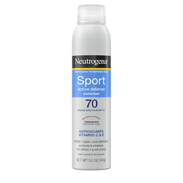 Neutrogena Active Defense Sport Sunscreen Spray - SPF 70