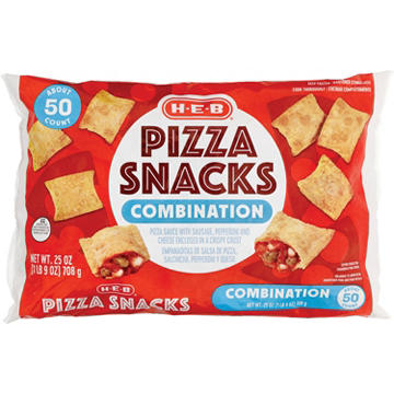 H-E-B Frozen Sausage & Pepperoni Pizza Snacks