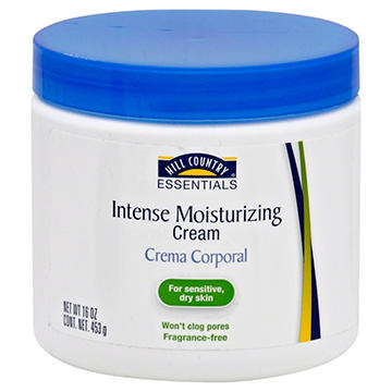Hill Country Fare Intense Moisturizing Cream for Sensitive Dry Skin - Fragrance Free