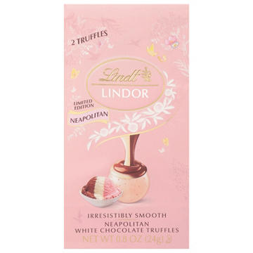 Lindt Lindor Neapolitan White Chocolate Truffles Easter Candy, 2 pc