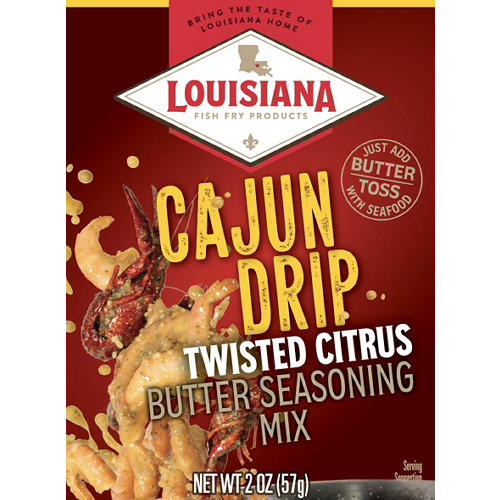 Louisiana Fish Fry Cajun Drip Seasoned Butter Sauce - 2oz Variety Pack For Seafood & Cooking