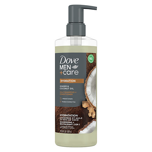 Dove Men+Care Hydration 2 In 1 Shampoo + Conditioner - Ginger