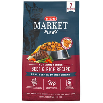 H-E-B Market Blend Adult Dry Dog Food – Beef & Rice