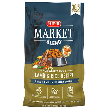 H-E-B Market Blend Adult Dry Dog Food – Lamb & Rice