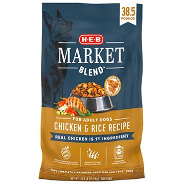 H-E-B Market Blend Adult Dry Dog Food - Chicken & Rice