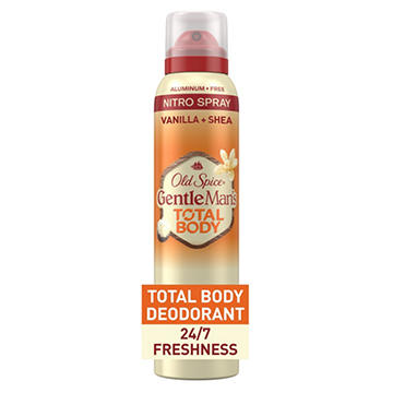 Old Spice Gentleman's Total Body Deodorant Spray - Vanilla & Shea