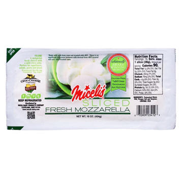 Miceli's Fresh Mozzarella Sliced Cheese Log