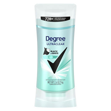 Degree UltraClear Antiperspirant Deodorant - Pure Rain, 2.6 oz