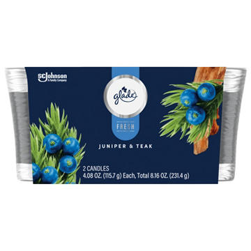 Glade Candle Jars - Juniper & Teak