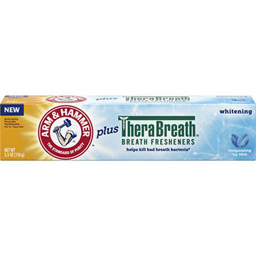Arm & Hammer Plus TheraBreath Whitening Toothpaste - Icy Mint