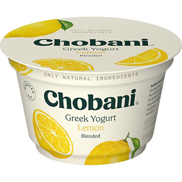 Chobani Low-Fat Lemon Blended Greek Yogurt 