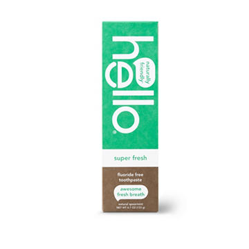 hello Super Fresh Fluoride Free Toothpaste - Natural Spearmint