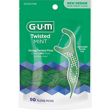 GUM Twisted Mint Floss Picks