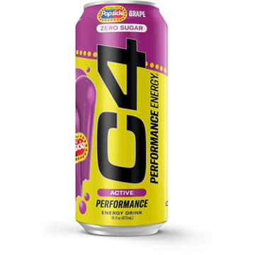 C4 Performance Zero Sugar Energy Drink - Grape Popsicle