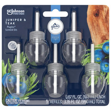 Glade PlugIns Scented Oil Refills - Juniper & Teak