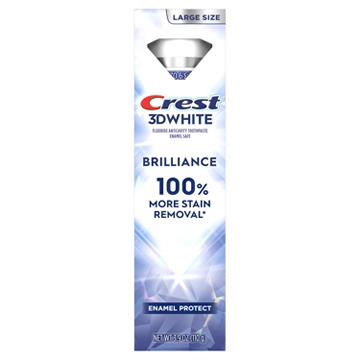 Crest 3D White Brilliance Pro Enamel Protect Teeth Whitening Toothpaste