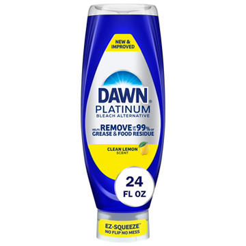 Dawn Platinum Bleach Alternative EZ-Squeeze Liquid Dish Soap - Clean Lemon