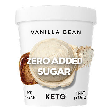 Keto Pint Zero Added Sugar Vanilla Bean Ice Cream