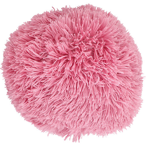 Destination Holiday Shaggy Round Pillow Pink Shop Pillows at H E B