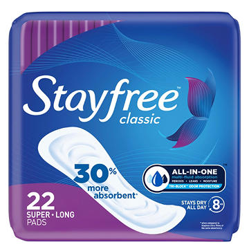 Stayfree Classic Pads - Super Long without Wings