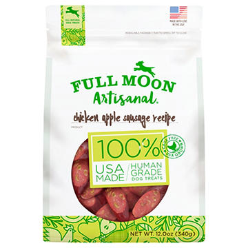 Full Moon Artisanal Chicken Apple Sausage Dog Treats