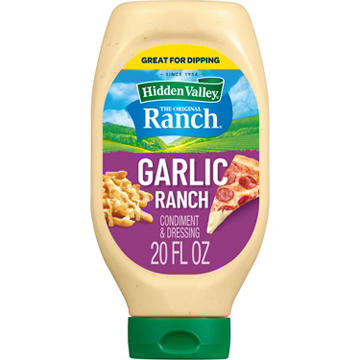 Hidden Valley Garlic Ranch Condiment and Dressing Bottle