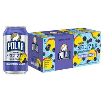 Polar Seltzer Water Blackberry Mango 8 pk Cans