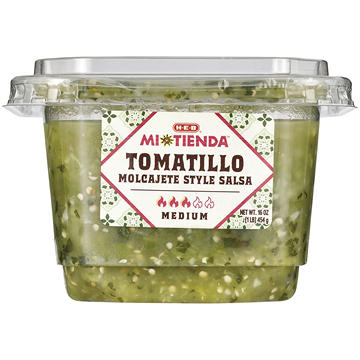 H-E-B Mi Tienda Molcajete-Style Salsa Tomatillo – Medium
