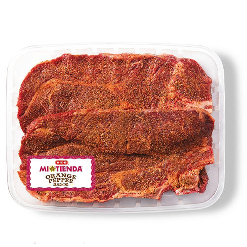 H-E-B Mi Tienda Seasoned Bone-in Beef Agujas – Orange Pepper – Value Pack
