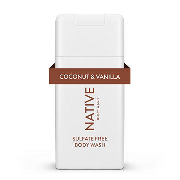 Native Travel Size Body Wash - Coconut & Vanilla